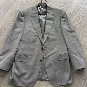 Canali Grey Suit Men's Jacket/Blazer, Size 40